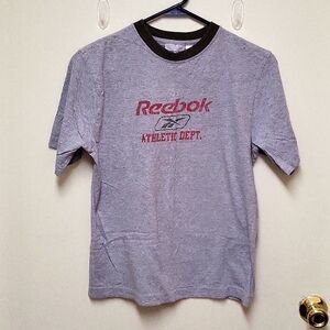 Vintage Reebok Gray, Red, and Green Short Sleeve Crewneck T-shirt
